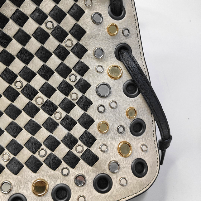 Bottega Veneta Intrecciato Check Palio Crossbody Bag 2018