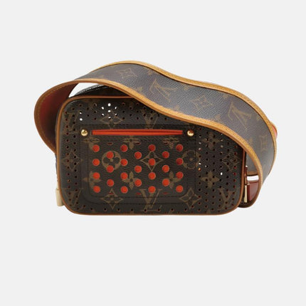 Louis Vuitton Trocadero Monogram Perforation Camera Bag Brown MM95175-Luxbags