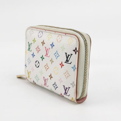 Louis Vuitton x Takashi Murakami Card Holder Zippy White Multicolor