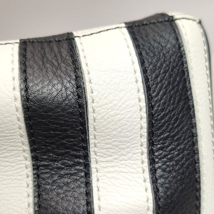 Loewe Puzzle Small Black White Brown Stripes Crossbody Bag