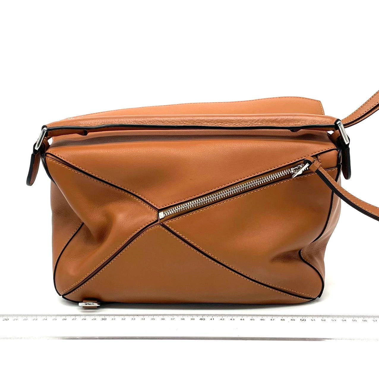 Loewe Puzzle Medium Caramel Tan Calfskin leather Bag