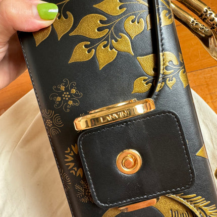 LANVIN Rateau Pencil Cat leather shoulder bag