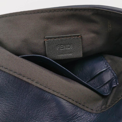 Sold Fendi Baguette Mini Navy Nappa Leather Crossbody Bag