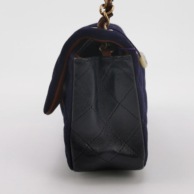 Chanel Classic Flap Mini Métiers d'Art Paris-Hamburg 2018 Wool Nautical Charms