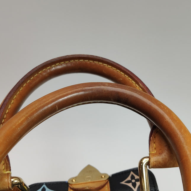 Louis Vuitton x Takashi Murakami Speedy 30 Lock Black Multicolor