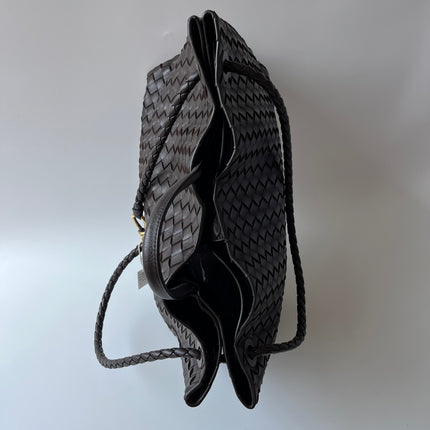 Bottega Veneta Andiamo Large Dark Chocolate Brown Handbag