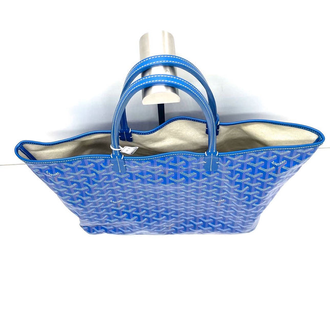 Sold Goyard Saint Louis PM Tote Medium Blue