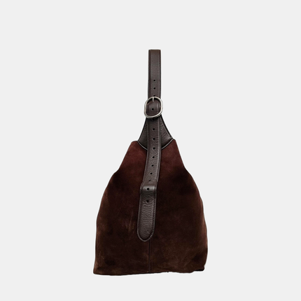 Gucci Jackie 1961 Medium Brown Suede Shoulder Tote Bag