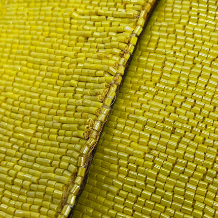 Fendi Baguette Vintage Shoulder bag with Glitter Yellow Beads