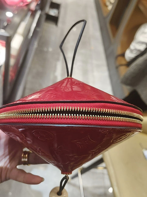 Louis Vuitton Toupie Red Patent Leather Crossbody Bag