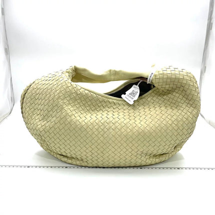 Bottega Veneta Belly Hobo Intrecciato Pale Yellow Large 50cm