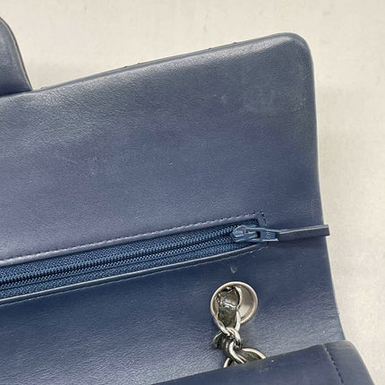 Chanel Classic Flap Medium Dark Green Patent Leather Silver Hardware, 2014-2015