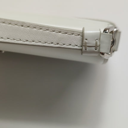 Prada Cleo Flap White Leather Shoulder bag