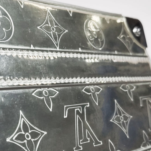 Louis Vuitton Soft Trunk Silver Patent Leather Monogram Crossbody Bag