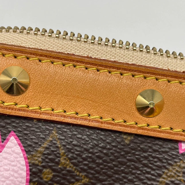 Louis Vuitton x Takashi Murakami Cherry Blossom on Brown Monogram Pochette Accessoire