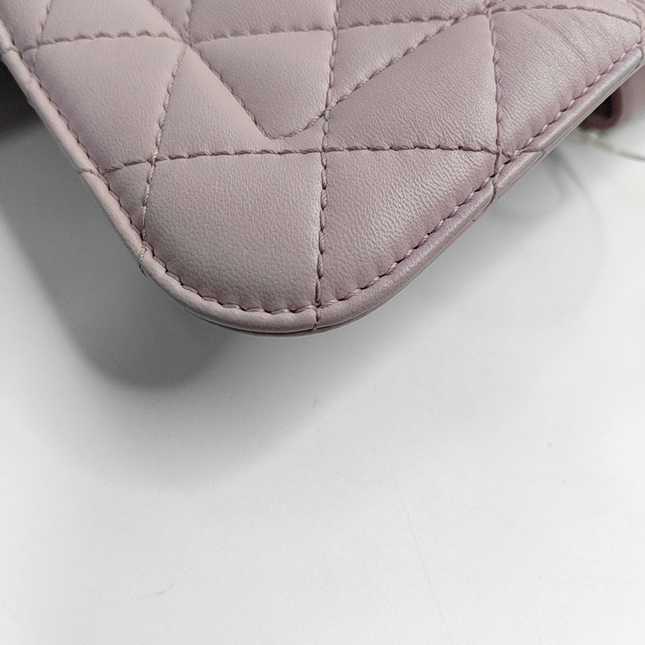 Chanel Diana Flap Small Pink Lambskin Leather Double Chain Gold Hardware 2015-2016