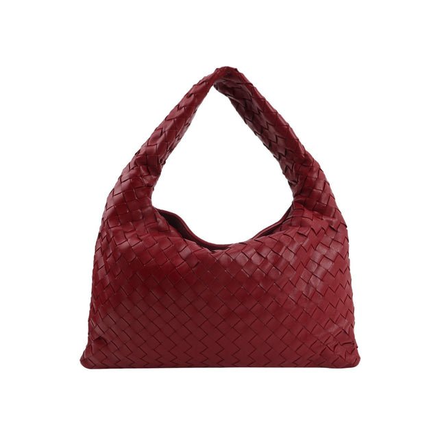 Bottega Veneta Hop Hobo Large Red Intrecciato Leather 45cm
