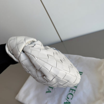 Bottega Veneta Jodie Mini White Leather Gold Hardware