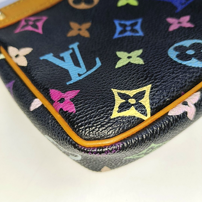 Louis Vuitton x Takashi Murakami Pochette Accessoire Black Multicolor