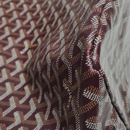 Goyard Saint Louis PM Medium Burgundy Goyardine Tote 2017