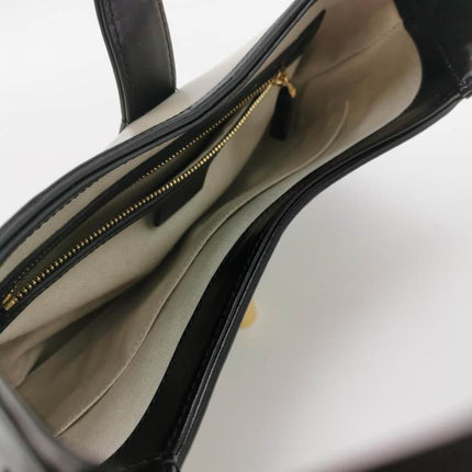 Sold Gucci Jackie 1961 Black & White Leather Bag Small