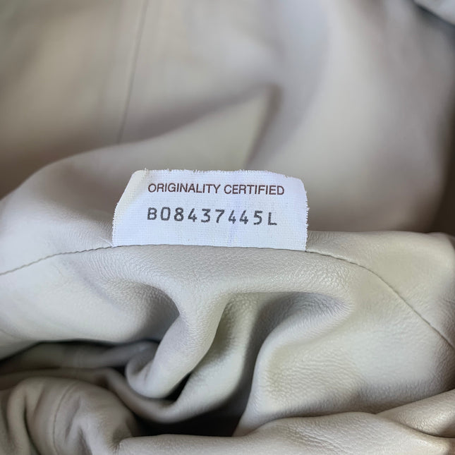 Bottega Veneta Pouch Large Metallic Gold Wrinkled Leather