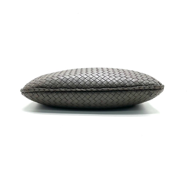 Bottega Veneta Hobo Bag Lambskin leather Grey Medium 40cm