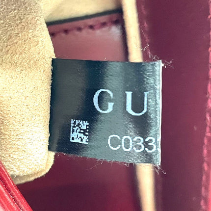 Gucci Jackie 1961 Mini Red Burgundy Leather Bag No Strap