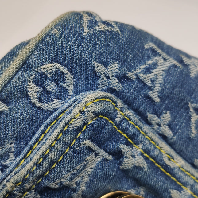 Louis Vuitton Blue Denim Neo Speedy Boston Bag