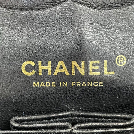Chanel Classic Flap Medium Black Caviar Leather with 24k Gold Hardware, 2008-2009