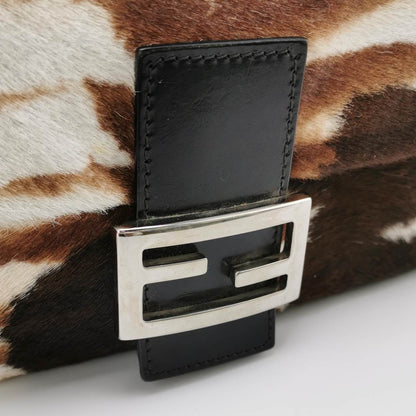 Fendi Baguette Pony-hair Style Calfskin Leather in Horse Print