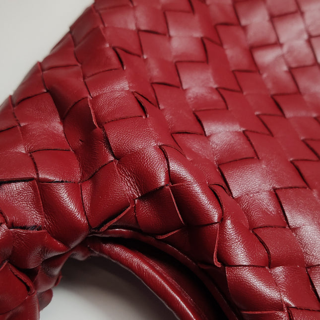 Bottega Veneta Hop Hobo Large Red Intrecciato Leather 45cm