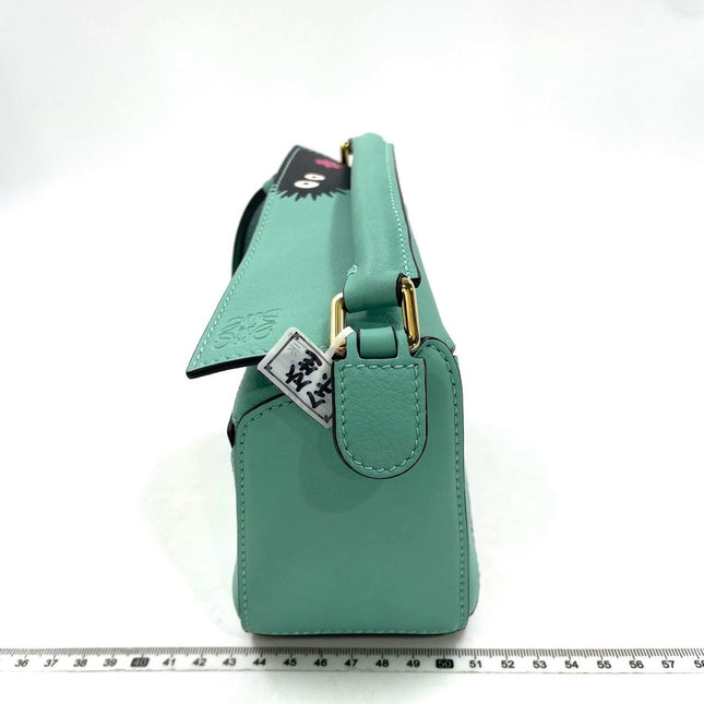 Loewe x Studio Ghibli Collection Susuwatari Mini Puzzle Green Crossbody Bag