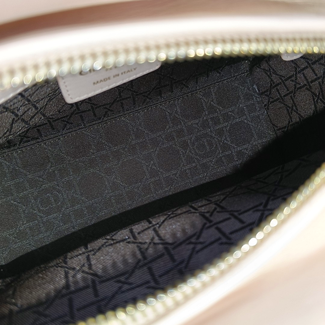 Lady Dior Medium Light Pink Lambskin Leather Gold Hardware