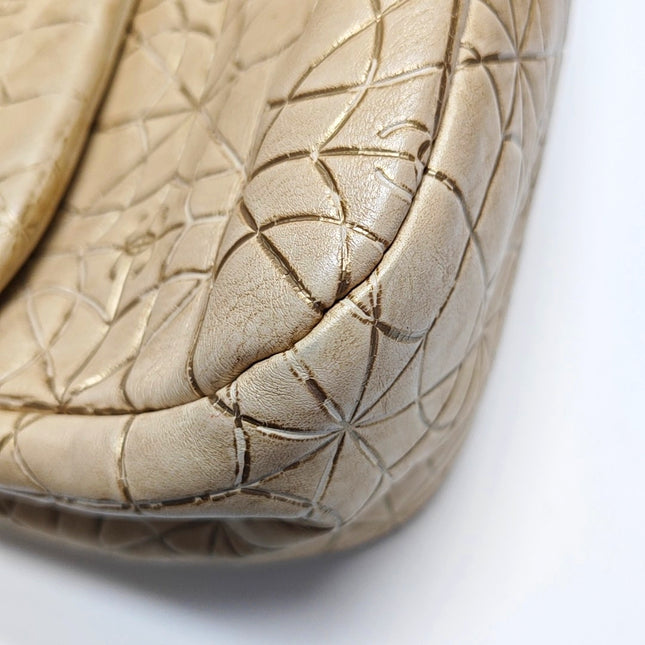 Chanel Paris-Moscou Moujik Flap Bag Beige Gold Lambskin Flap Bag