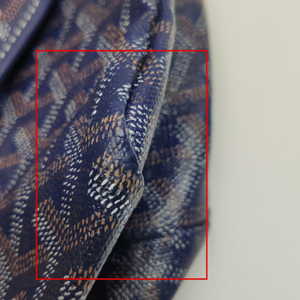 Goyard Saint Louis PM Tote Medium 2014 Navy Goyardine Canvas