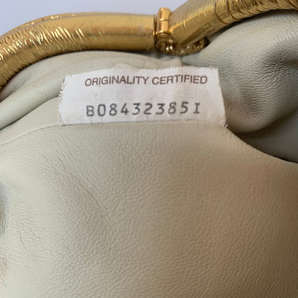 Bottega Veneta Pouch Mini Gold Lambskin Leather Crossbody Bag