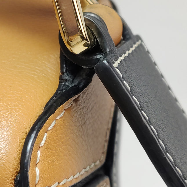 Loewe Puzzle Medium Tricolor Black Yellow Calfskin leather bag