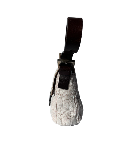 Sold FENDI Baguette White beads