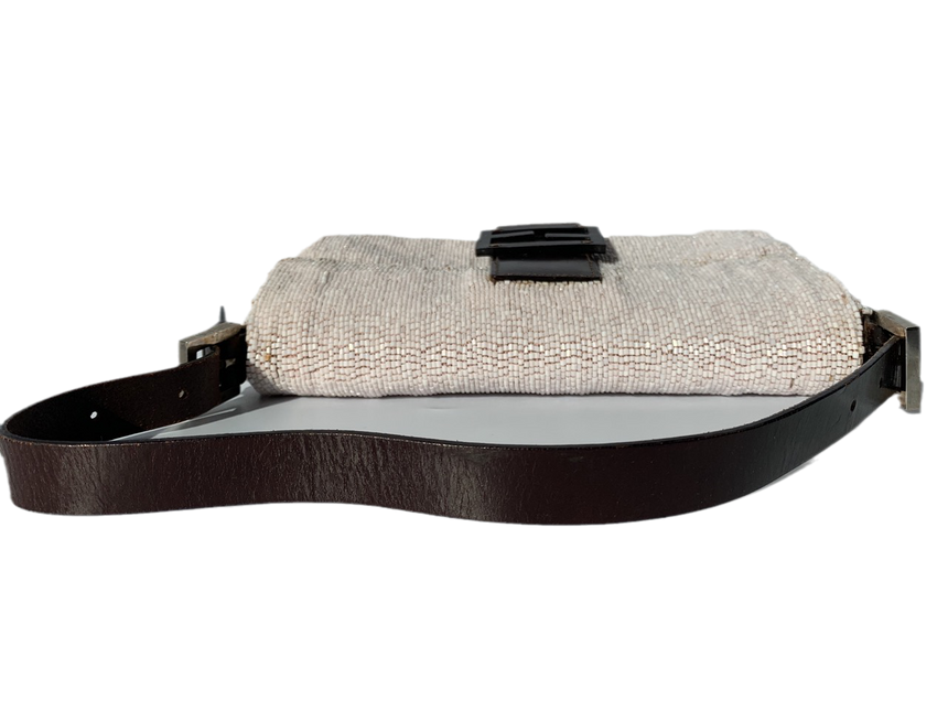 Sold FENDI Baguette White beads
