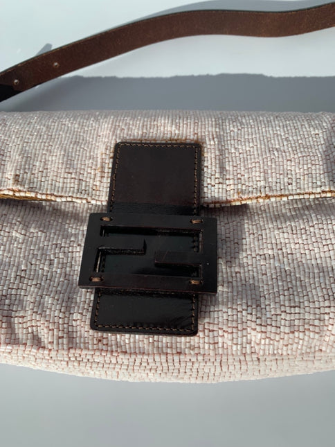 Sold FENDI Baguette White beads