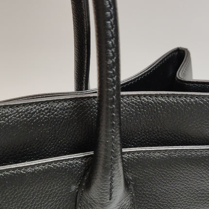 Chanel Cerf Executive East West Black Caviar Leather Handbag