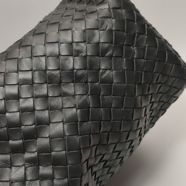 Bottega Veneta Garda Black Intrecciato Nappa Leather Large 33cm