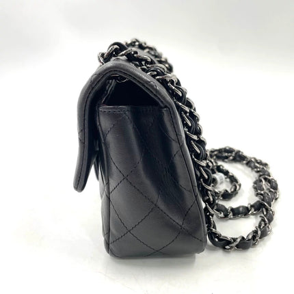 Chanel Classic Flap Mini Black Lambskin Silver Hardware 2011-12