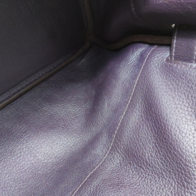 Hermes Shoulder Birkin 42 Togo Leather 59 Raisin Purple Palladium Hardware 2006
