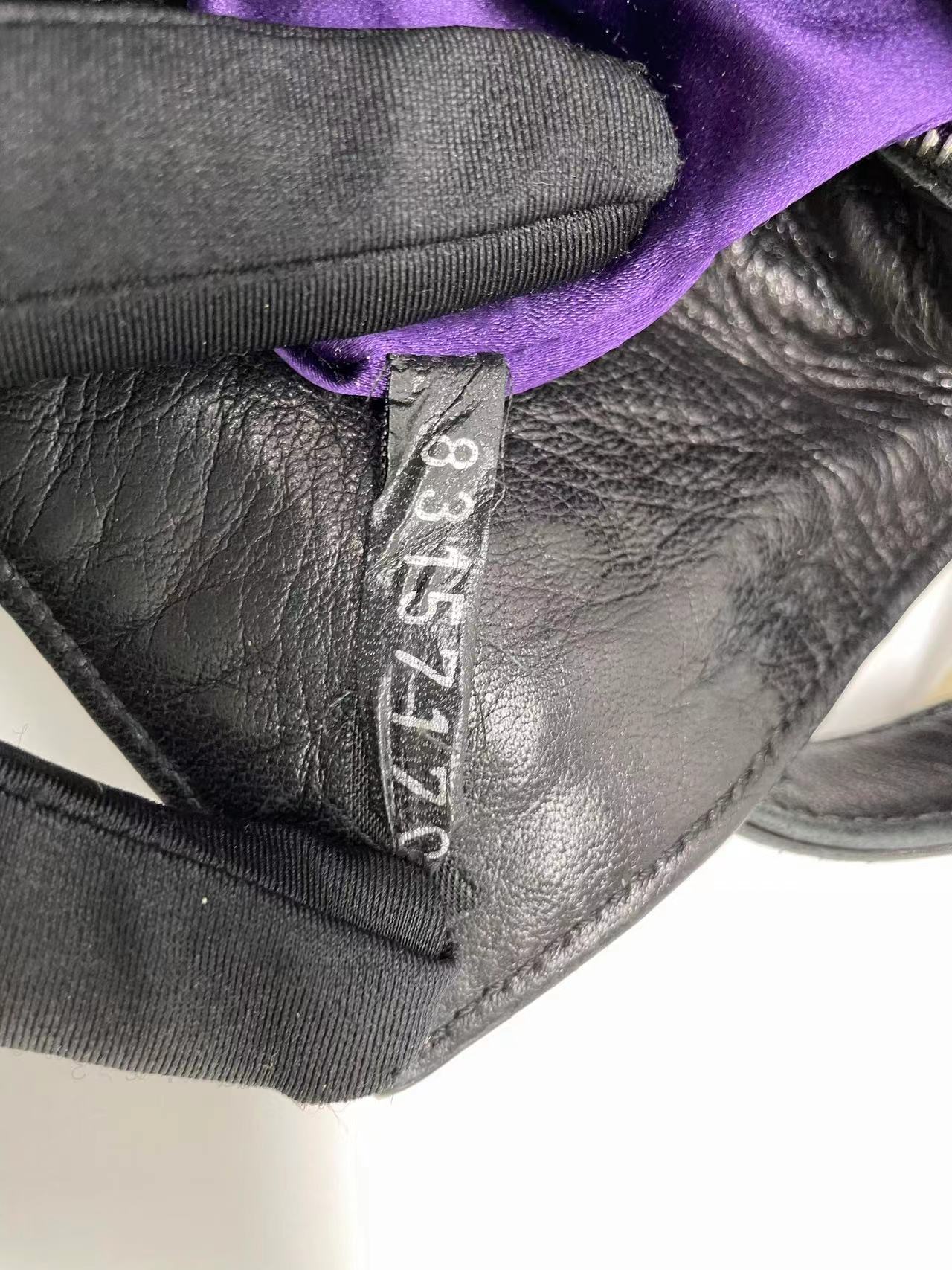 Fendi Baguette Black Leather with Multicolor Seams