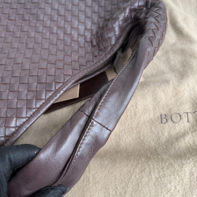 Bottega Veneta Hobo Bag Large Milk Chocolate Brown Lambskin leather 47cm