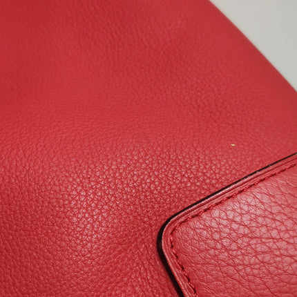 Loewe Amazona 36 Medium Red Leather Snail Lock Gold-tone Hardware