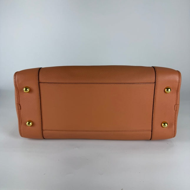 Loewe Amazona Medium 36 Light Coral Leather With Strap Goat Animal Lock