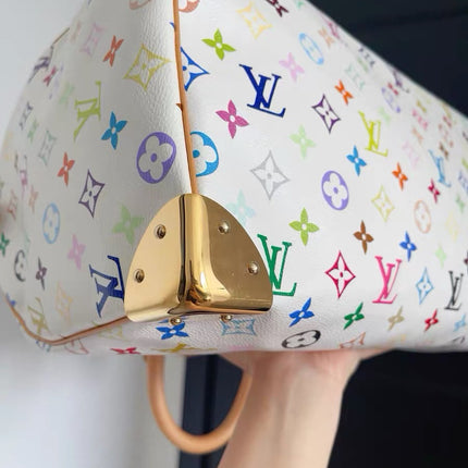 Louis Vuitton x Takashi Murakami Speedy 40 White Multicolor